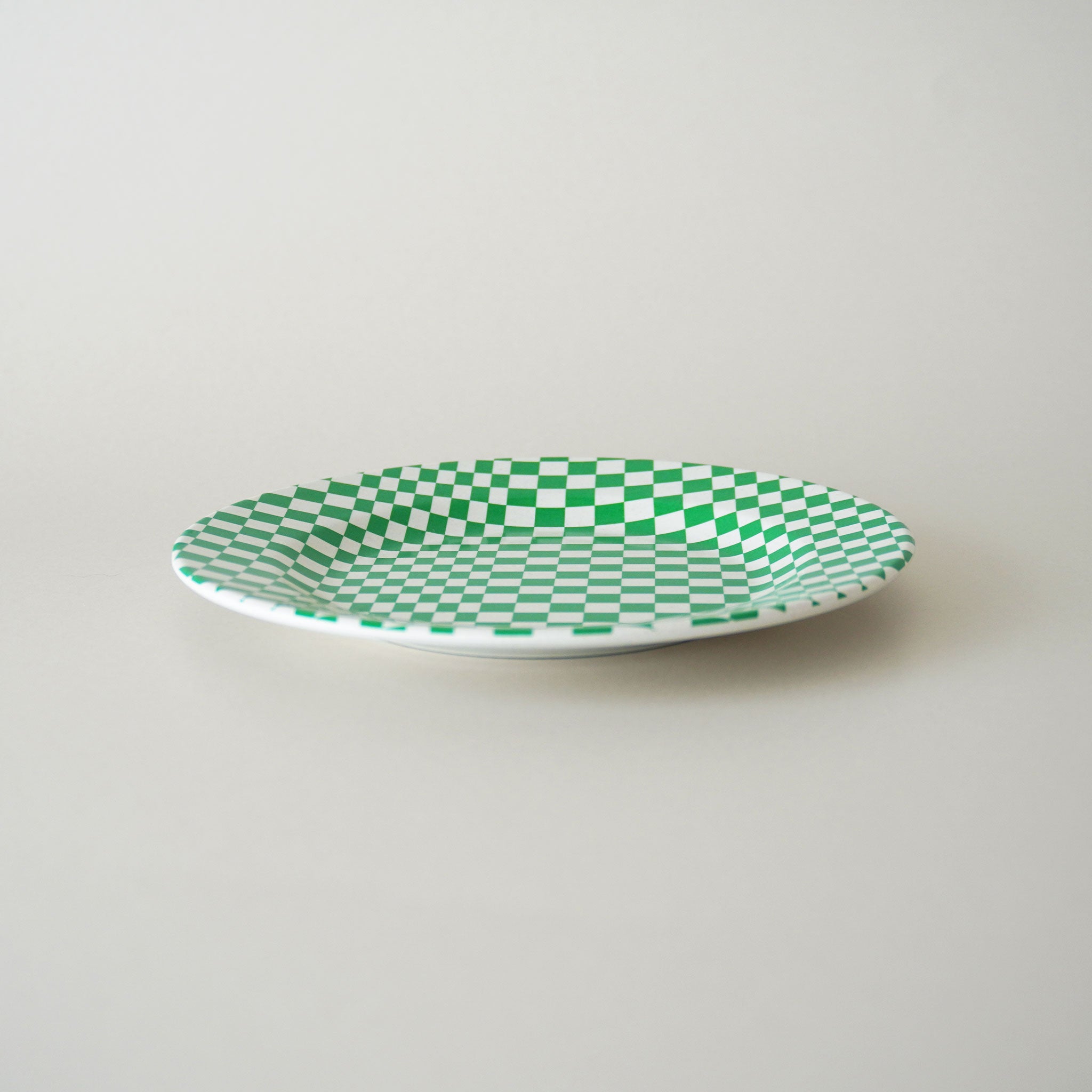 MARINA - Side Plate / Green Check