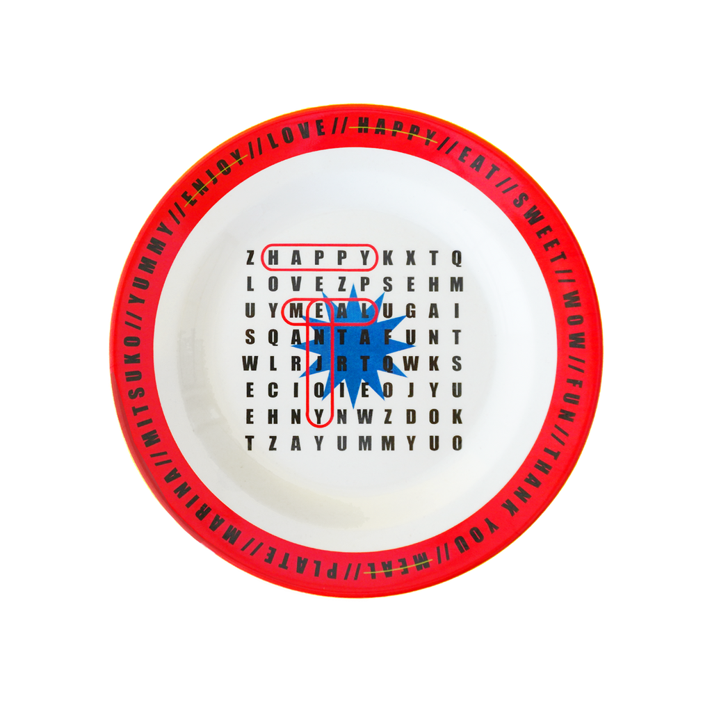 MARINA：Side Plate / Word Puzzle (φ17.4cm)